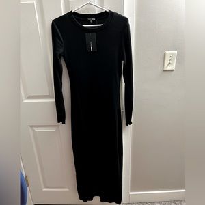 Women’s ribbed-knit maxi dress